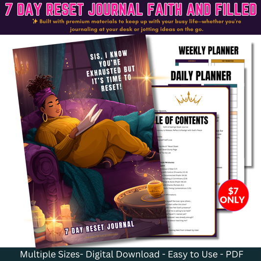 🔥 Website Exclusive: The 7-Day Reset Journal Not sold anywhere else. Just for you. Just in time.